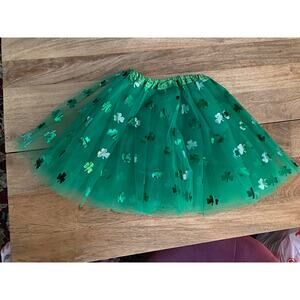 St. Patty's Shamrock Tulle Skirt OSFM